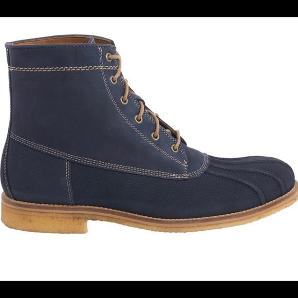 Johnston & Murphy Duck Boots Navy Sole Waterproof main image 4